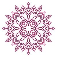 Mandala Design on White Background vector