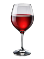 elegante vino vaso lleno con Rico rojo vino, reflejando sofisticación y celebracion. png