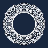 Elegant Laser Cut Lace Frames for Displaying Precious Memories and Photographs vector