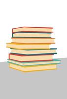 abstract art stack book unique design vector