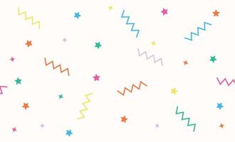 Background confetti pop zigzag vector