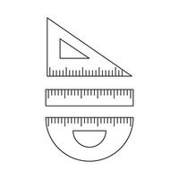 Illustration ruler line stroke with blank background vector