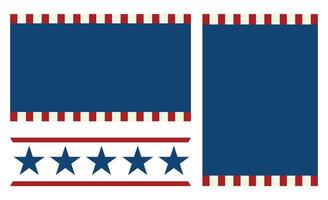 Set design template banner strip usa flag vector