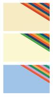 Design template poster blank retro unique vector