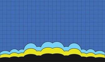 Background line grid cloud unique vector