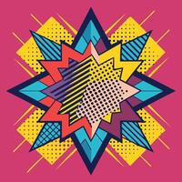 Abstract Grunge Halftone Vibrant Distorted Shapes Background vector