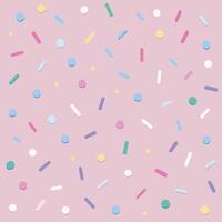 Soft and Dreamy Confetti Background in Delicate Pastel Pink Patterns vector