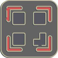 Icon qr code scan. Cashless society elements. Icon in embossed style. vector