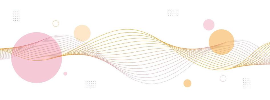 resumen antecedentes con olas y círculos vector