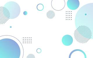 Abstract background with circles and lines vector