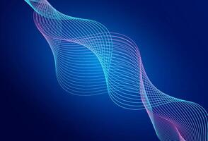 blue gradations background, line wave ,simple design vector