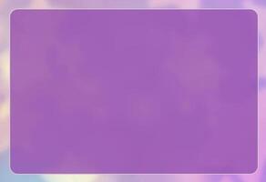 A purple square with a white border on a blurred background video