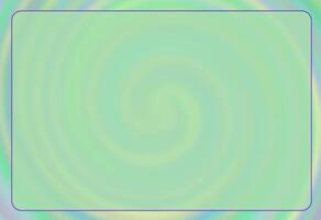 A green and blue swirl background with a square frame video