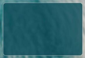 A blue square with a white border on a green background video