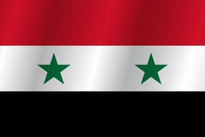 The Flag of the country Syria on a white background vector