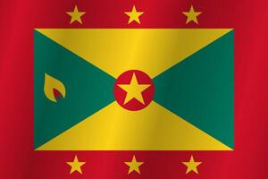 The Flag of the country Grenada on a white background vector