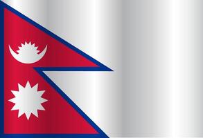 The Flag of the country Nepal on a white background vector