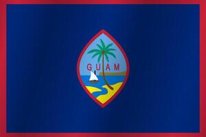 The Flag of the country Guam on a white background vector