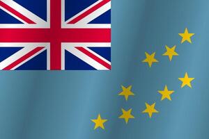 Flag of the country Tuvalu on a white background vector
