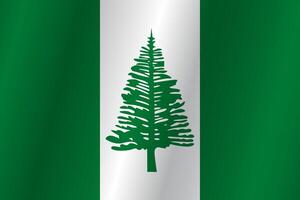Flag of the country Norfolk Island on a white background vector