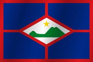 The Flag of the country Sint Eustatius on a white background vector