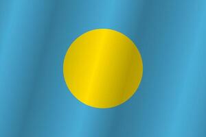 The Flag of the country Palau on a white background vector