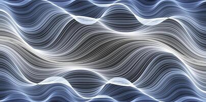 Abstract digital waves evoking storm, silk, ocean, fog and motion. Surreal tech-inspired texture for futuristic designs, visuals, branding, websites. illustration. vector