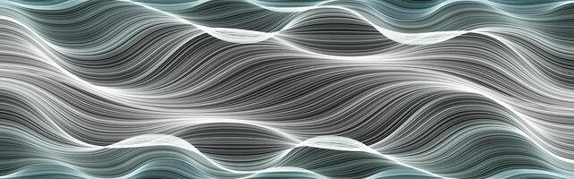 Abstract Flowing Lines Like Silk Fabric Or Ocean Waves. Futuristic Fiber Texture With Dynamic Motion Effect. Perfect For Technology, Nature, And Minimal Design. Illustration vector