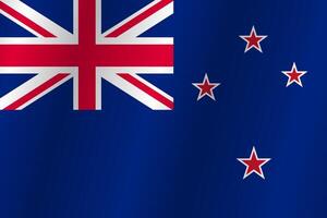 The Flag of the country New Zealand on a white background vector