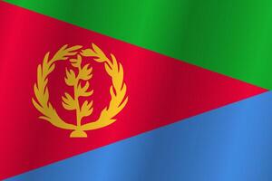The Flag of the country Eritrea on a white background vector