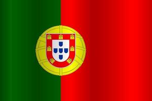 The Flag of the country Portugal on a white background vector
