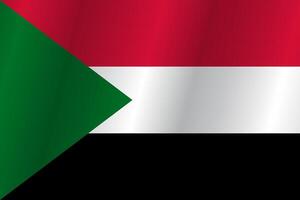 The Flag of the country Sudan on a white background vector