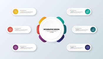 Infographic Design Circular Diagram for Data Visualization vector