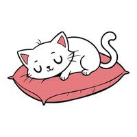Little Kitten in a Teacup Art vector