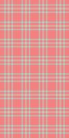 Vibrant coral pink and mint green plaid pattern. Perfect for textile design, website backgrounds, packaging, and crafting projects. vector