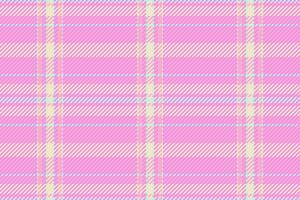 Pastel plaid pattern in pink, yellow and blue. Fabriclike texture for backgrounds, textiles, or graphic designs. Sweet, vintage, soft, and versatile. vector