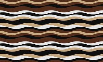 Abstract wavy stripes in earthy tones create a seamless pattern perfect for textile design, website backgrounds, or packaging. vector