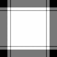 Monochrome plaid pattern featuring bold black and grey intersecting lines on a textured weave background with a white square center. Ideal for backgrounds or graphic design. vector