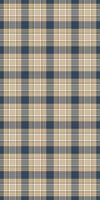 Elegant beige and navy plaid pattern. Perfect for textile design, website backgrounds, or crafting projects. This seamless texture evokes feelings of warmth and sophistication. vector