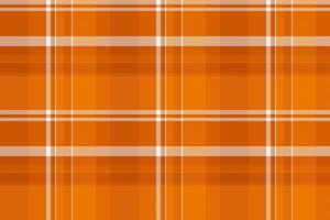 Vibrant orange plaid pattern with white intersecting lines. A warm, classic textile design suitable for backgrounds, textures, or abstract concepts. Versatile aesthetic. vector