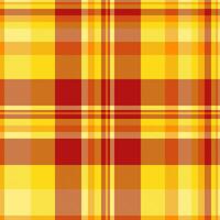 Vibrant yellow and red plaid pattern. Perfect for textile designs, fallthemed projects, or adding a cheerful, energetic touch to any project. vector