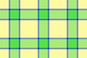 Vibrant plaid pattern with interwoven bands in shades of green, blue and yellow. Classic textile design, great for backgrounds or fabric mockups. Fresh and colorful vector