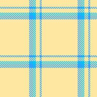 Pastel yellow and blue plaid pattern. A cheerful, summery textile design perfect for backgrounds, fabrics, or packaging. Clean lines and subtle color gradient create a modern, minimalist feel. vector