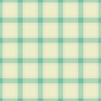 Elegant teal and cream plaid pattern. Perfect for textile design, website backgrounds, or crafting projects. This subtle yet stylish design evokes feelings of calmness and sophistication. vector