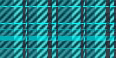 Vibrant teal and charcoal plaid pattern. A seamless textile design perfect for fashion, website backgrounds, or packaging. Modern and stylish, this graphic offers a bold geometric texture. vector