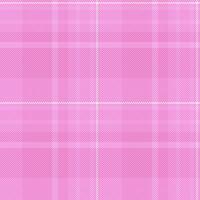 Delicate pink plaid pattern with subtle white lines. Perfect for fashion, textile, and design projects. Evokes feelings of softness, femininity, and gentle elegance. vector