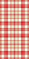 Skill pattern check , long texture seamless tartan. Velvet textile background plaid fabric in red and light yellow colors. vector