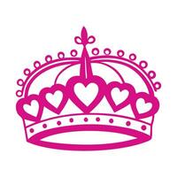 Elegant Princess Crown Design for DIY Sublimation vector