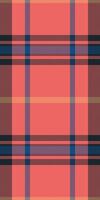 Vibrant coral and navy plaid pattern, perfect for textile design, fashion, or website backgrounds. This seamless texture offers a modern yet classic aesthetic, symbolizing warmth and style. vector
