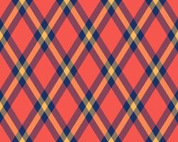 Vibrant diagonal plaid pattern in warm autumnal tones. Perfect for textile design, website backgrounds, or seasonal branding. The intersecting lines create a dynamic, energetic feel. vector